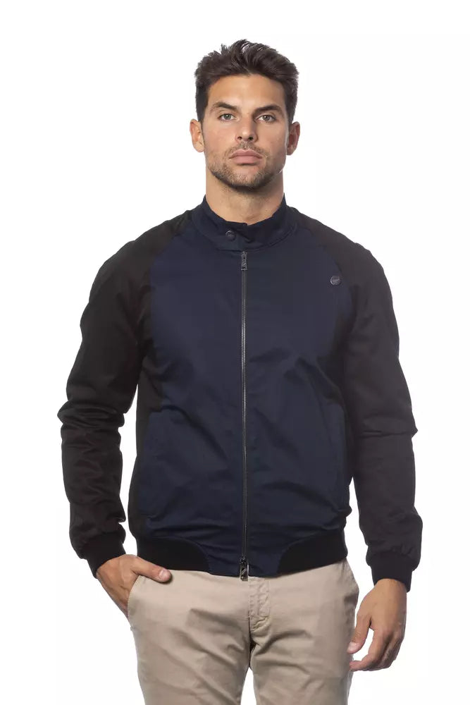 Verri blue cotton and elastane bomber jacket