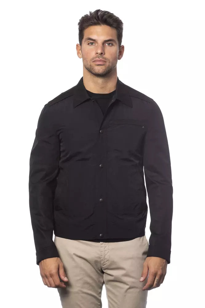 Black Verri bomber jacket in cotton and elastane