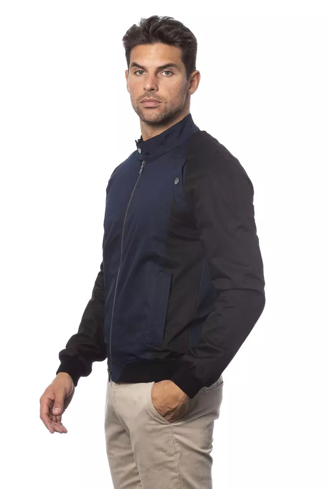 Verri blue cotton and elastane bomber jacket