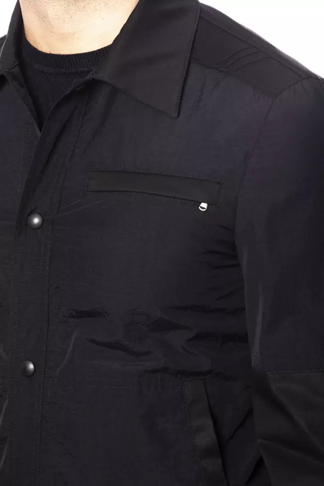 Black Verri bomber jacket in cotton and elastane