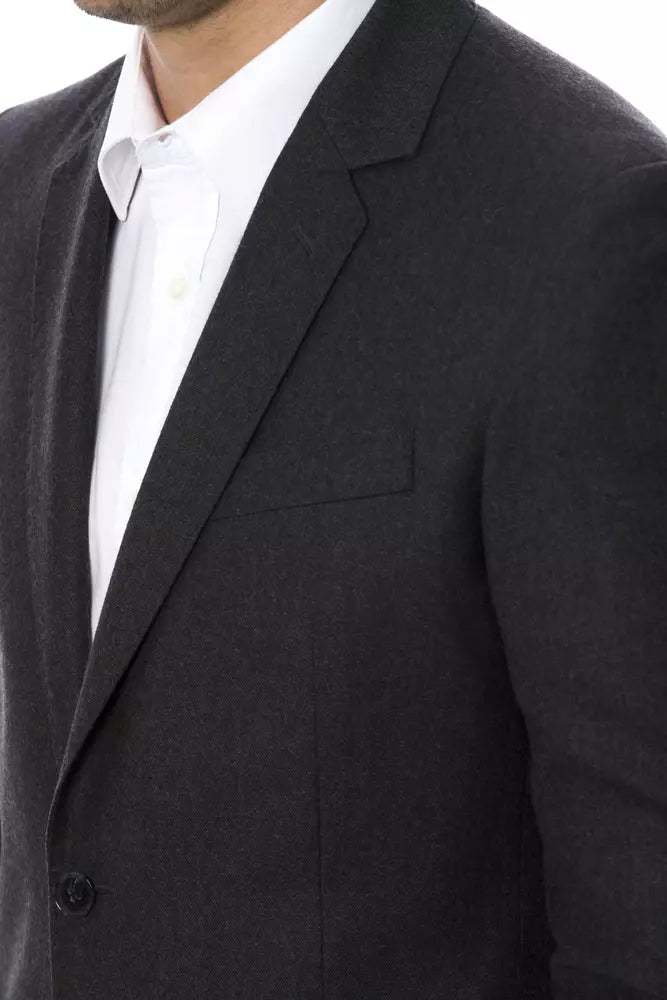 Verri gray wool men's blazer