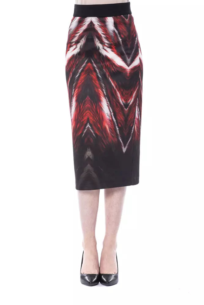 BYBLOS Multicolor Long Pencil Skirt in Polyester and Elastane