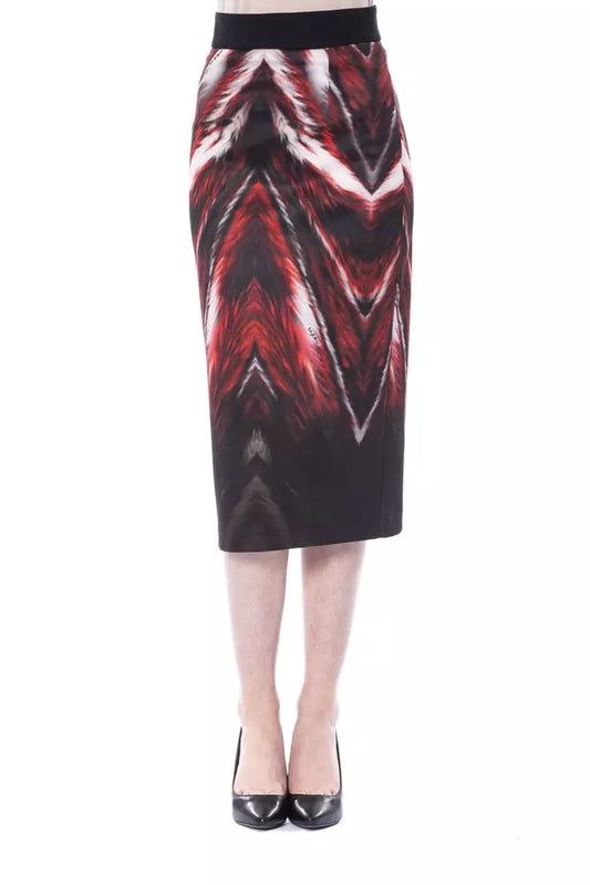 BYBLOS Multicolor Long Pencil Skirt in Polyester and Elastane
