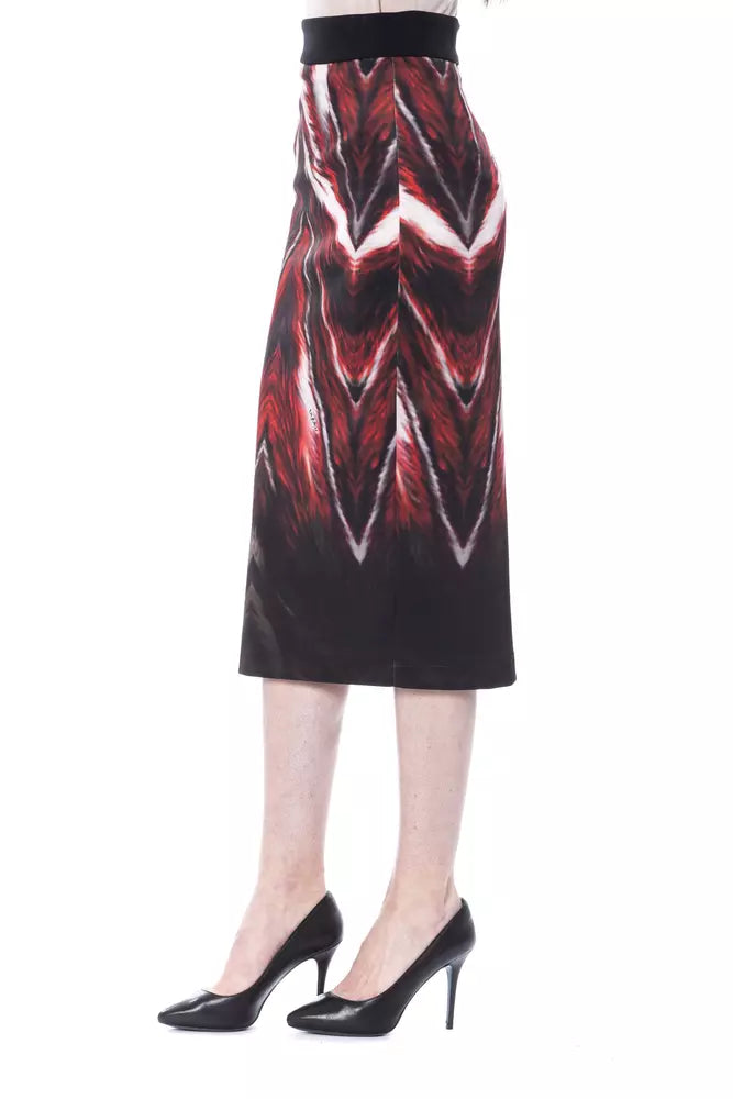 BYBLOS Multicolor Long Pencil Skirt in Polyester and Elastane