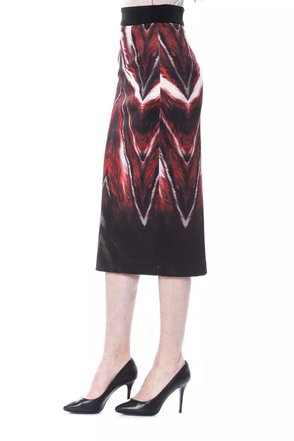 BYBLOS Multicolor Long Pencil Skirt in Polyester and Elastane