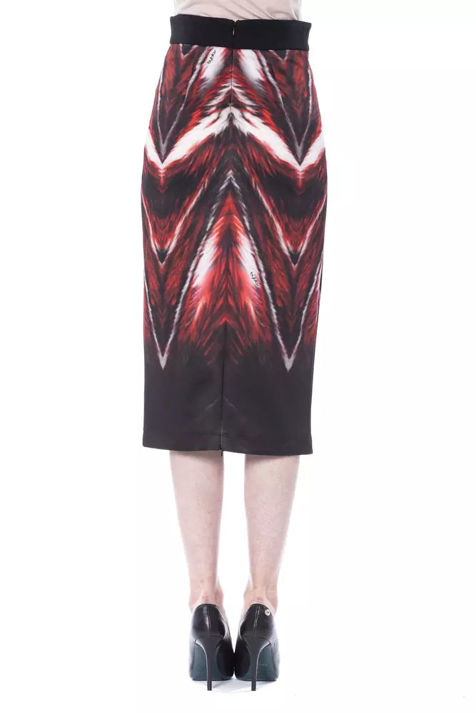 BYBLOS Multicolor Long Pencil Skirt in Polyester and Elastane