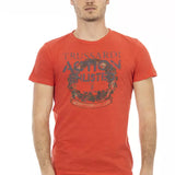 Trussardi Action Red Cotton Men T-Shirt
