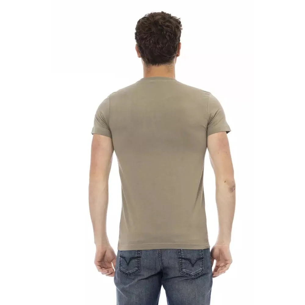 Trussardi Action Green Cotton Men T-Shirt