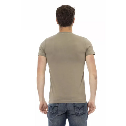 Trussardi Action Green Cotton Men T-Shirt