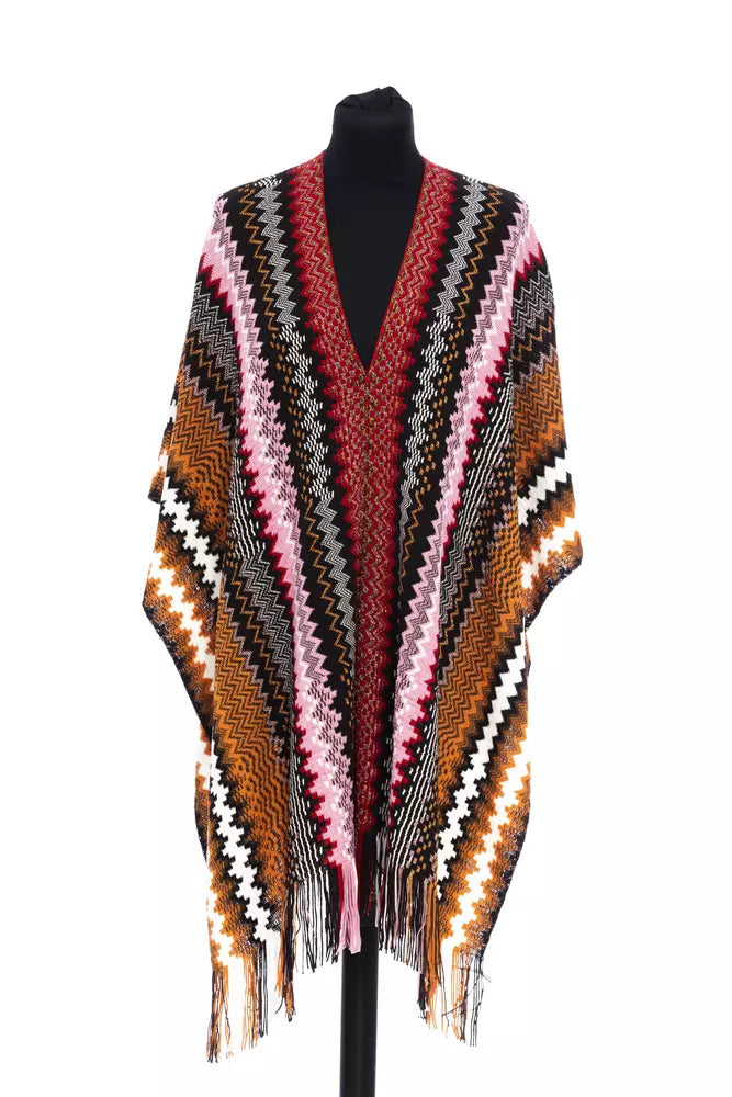 Missoni Multicolour Wool-Blend Poncho