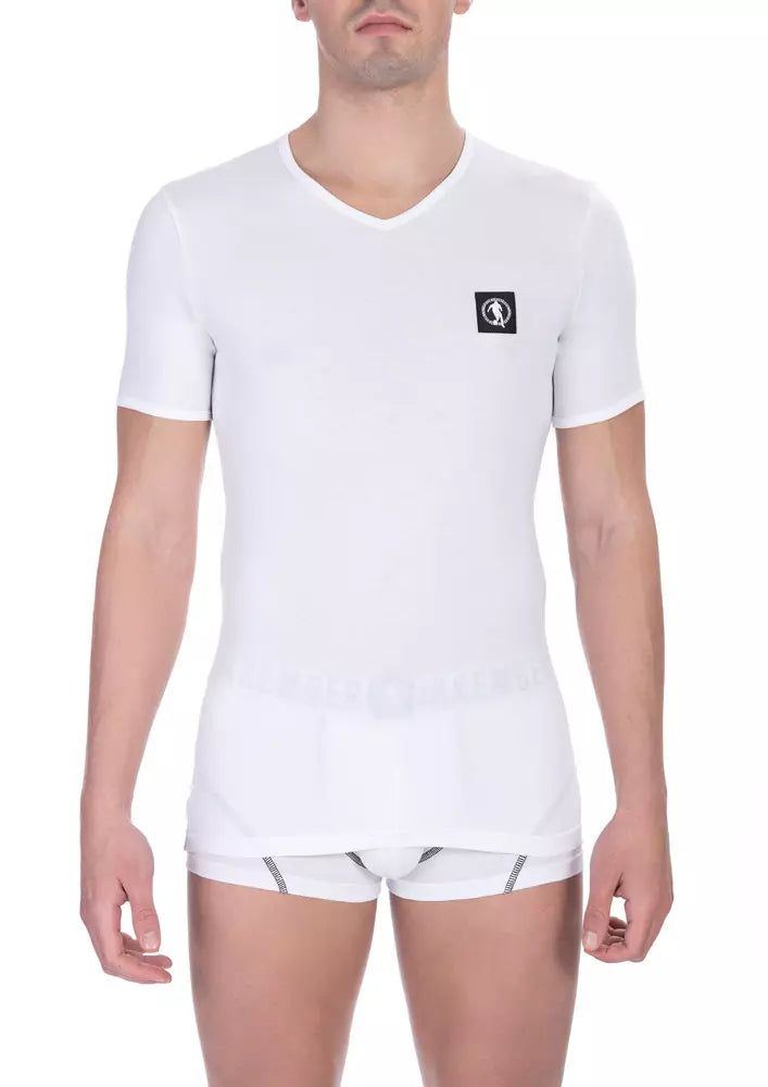 Bikkembergs White Cotton Men's T-Shirt Pack