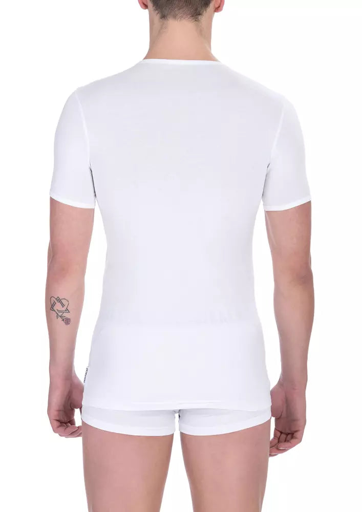 Bikkembergs White Cotton Men's T-Shirt Pack