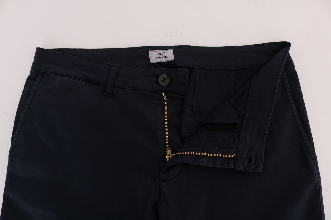 GF Ferre blue cotton stretch chinos