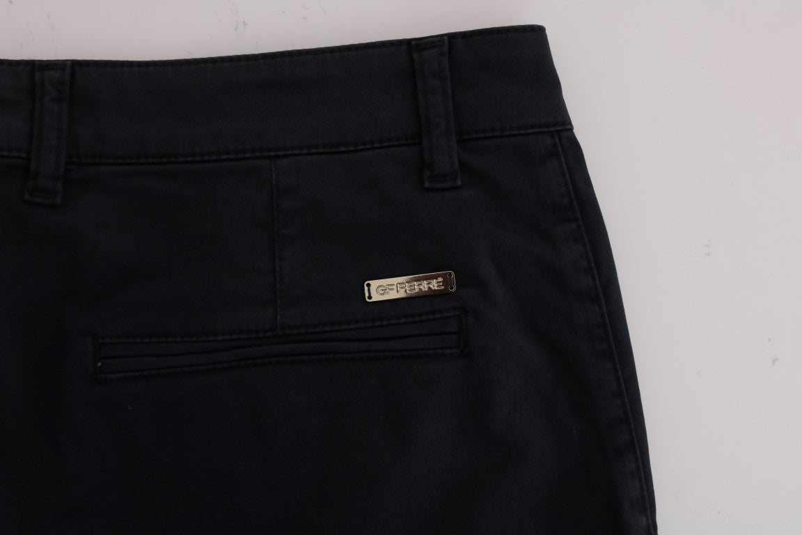 GF Ferre blue cotton stretch chinos