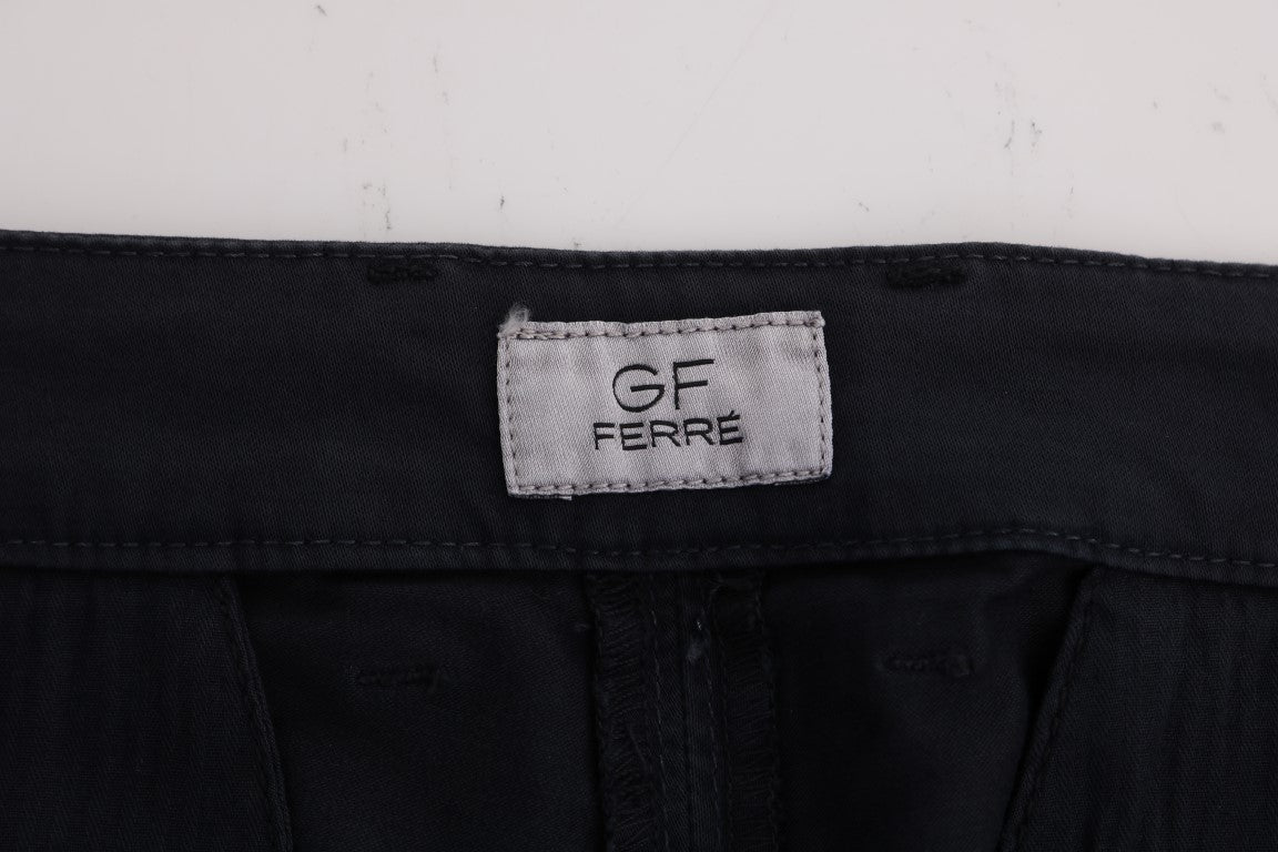 GF Ferre blue cotton stretch chinos