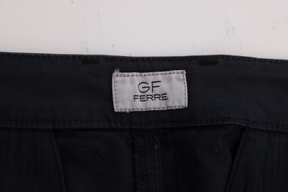 GF Ferre blue cotton stretch chinos