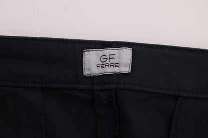 GF Ferre Blue Cotton Stretch Chinos