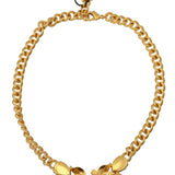 Dolce & Gabbana Elegant Alua Gold-Tone Floral Fruit Necklace