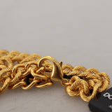 Dolce & Gabbana Elegant Alua Gold-Tone Floral Fruit Necklace