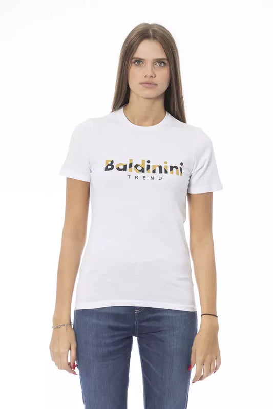 Baldinini Trend White Cotton Women's T-Shirt