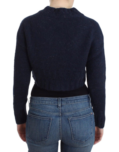 Blue John Galliano cropped cardigan in acrylic and mohair