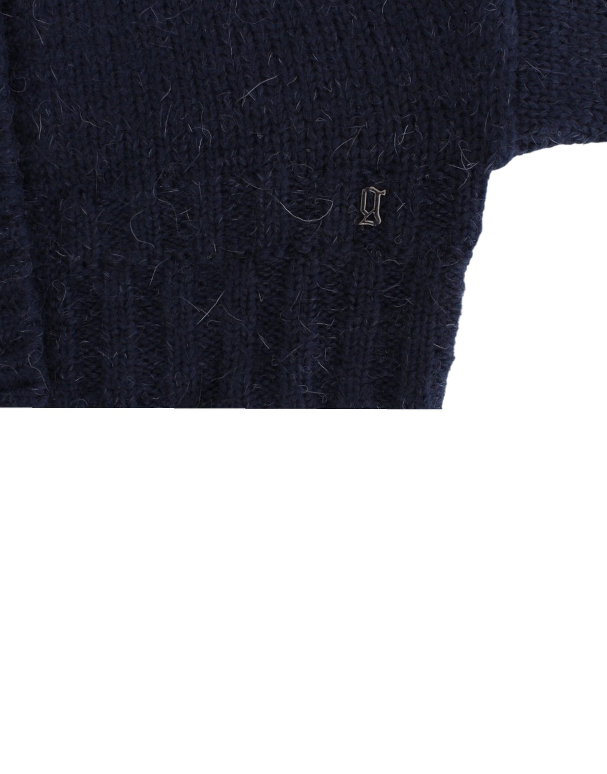Blue John Galliano cropped cardigan in acrylic and mohair