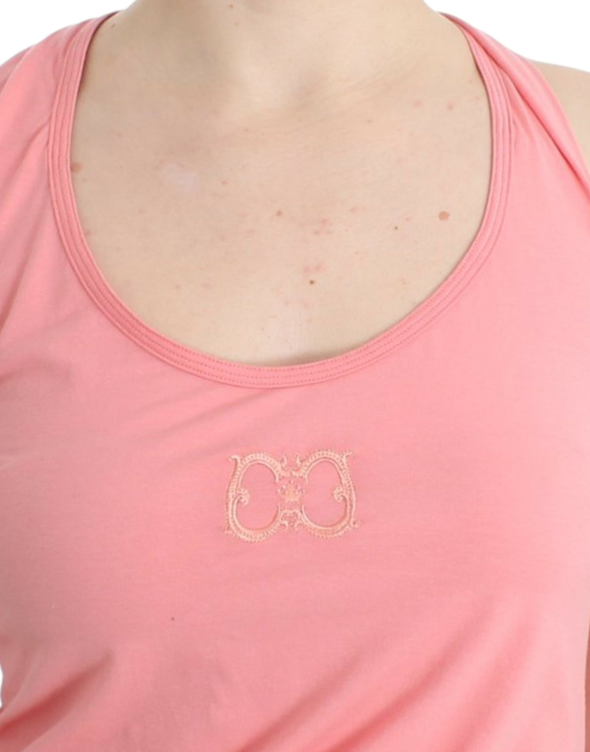 Class Roberto Cavalli pink cotton and elastane tank top
