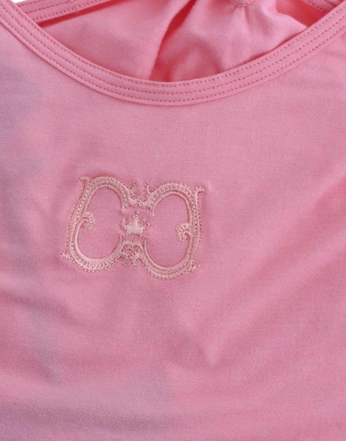 Class Roberto Cavalli pink cotton and elastane tank top