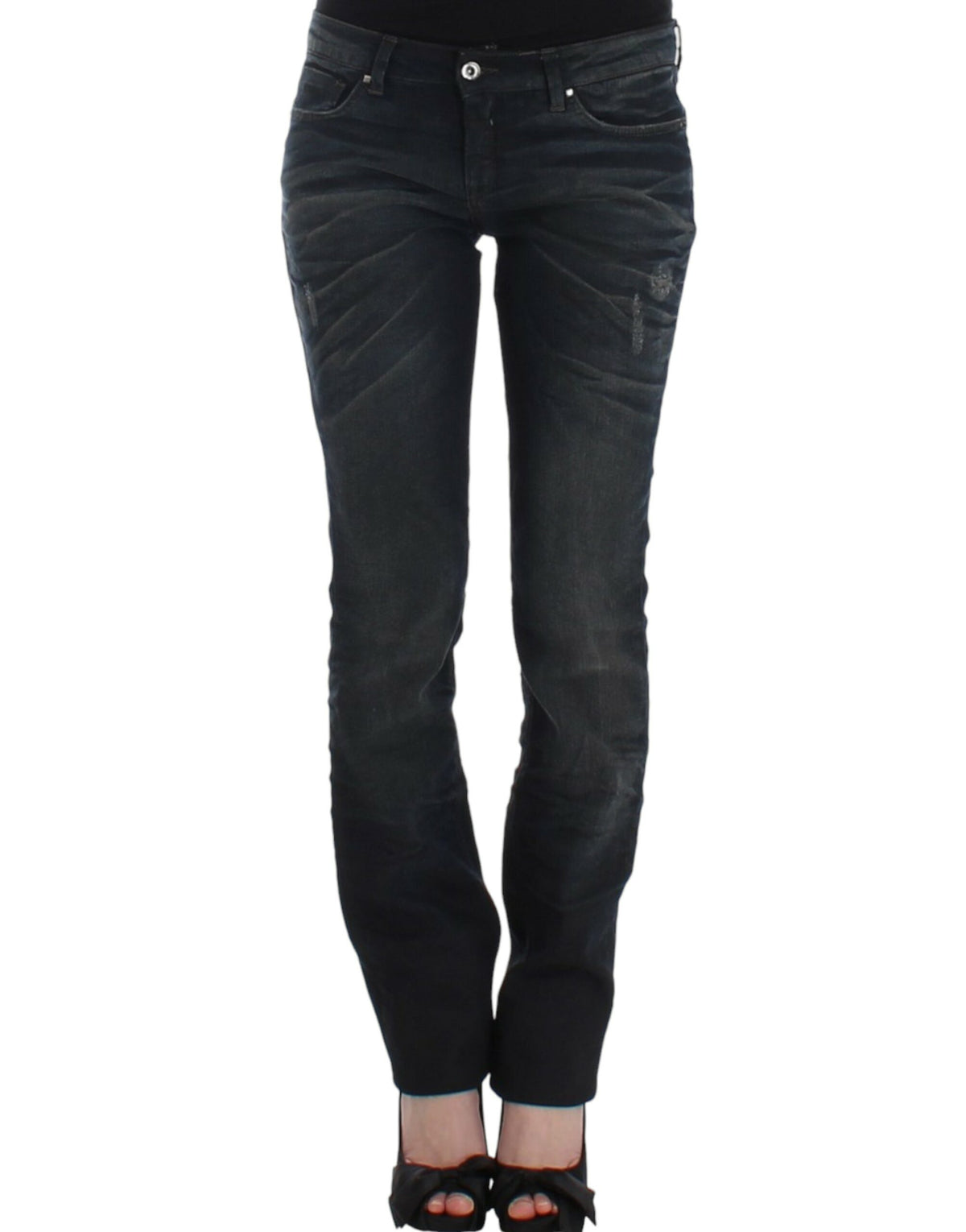 Blue C’N’C Costume National superskinny jeans in cotton and elastane
