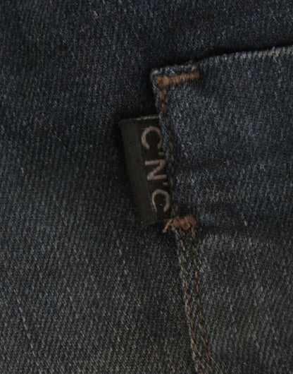 Blue C’N’C Costume National superskinny jeans in cotton and elastane