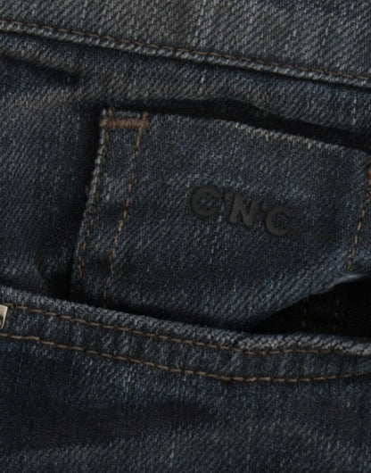 Blue C’N’C Costume National superskinny jeans in cotton and elastane