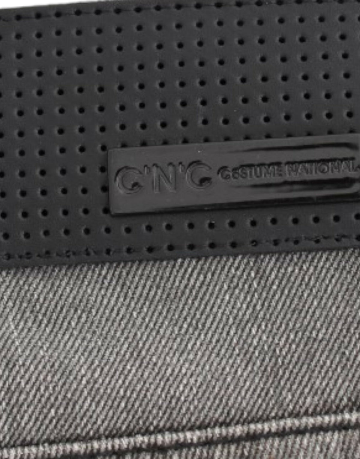 Gray C’N’C Costume National straight leg jeans in cotton and elastane
