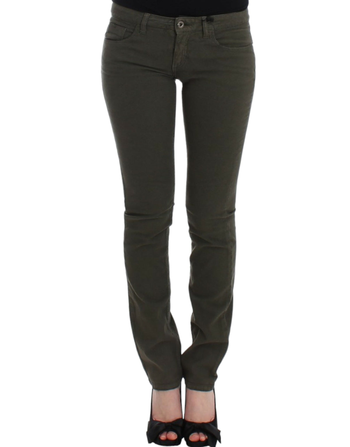 Green Costume National C’N’C jeans in cotton and elastane