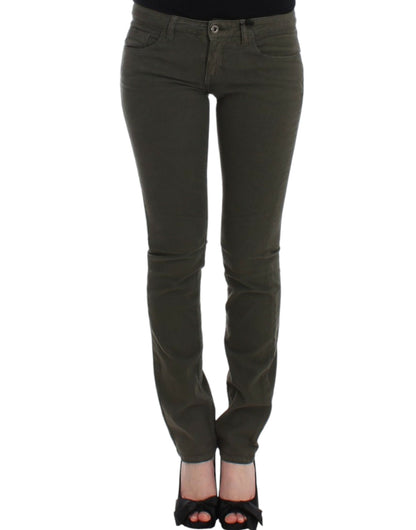 Green Costume National C’N’C jeans in cotton and elastane