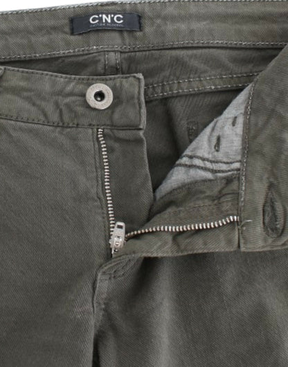 Green Costume National C’N’C jeans in cotton and elastane