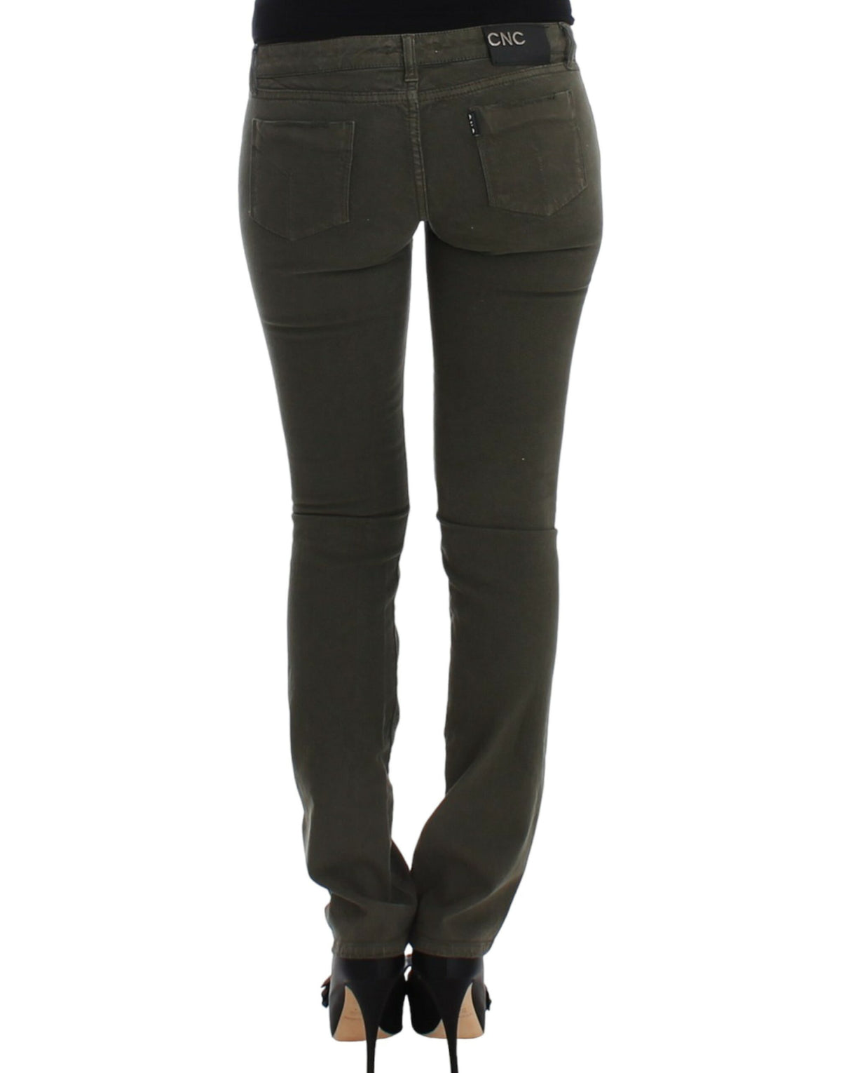 Green Costume National C’N’C jeans in cotton and elastane