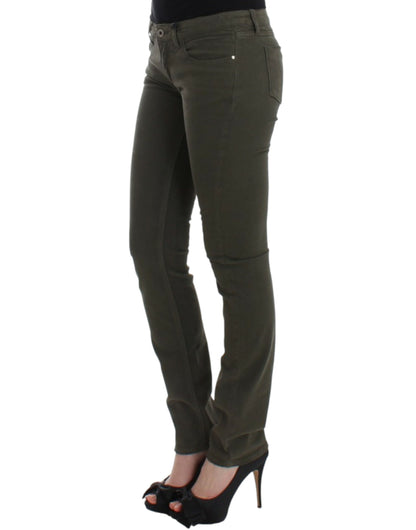 Green Costume National C’N’C jeans in cotton and elastane