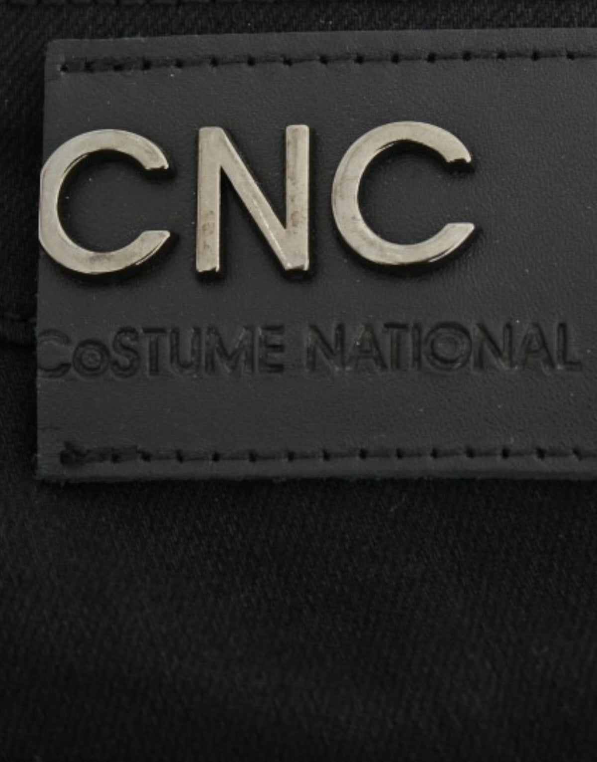 Black C’N’C Costume National straight leg jeans in cotton and elastane