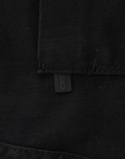 Black C’N’C Costume National straight leg jeans in cotton and elastane
