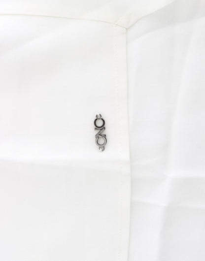 C’N’C Costume National white sleeveless top in lyocell