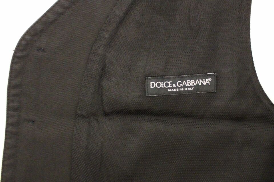Dolce & Gabbana Single-Breasted Vest – Black