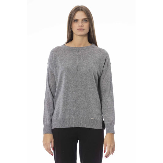 Gray Baldinini Trend sweater in viscose blend