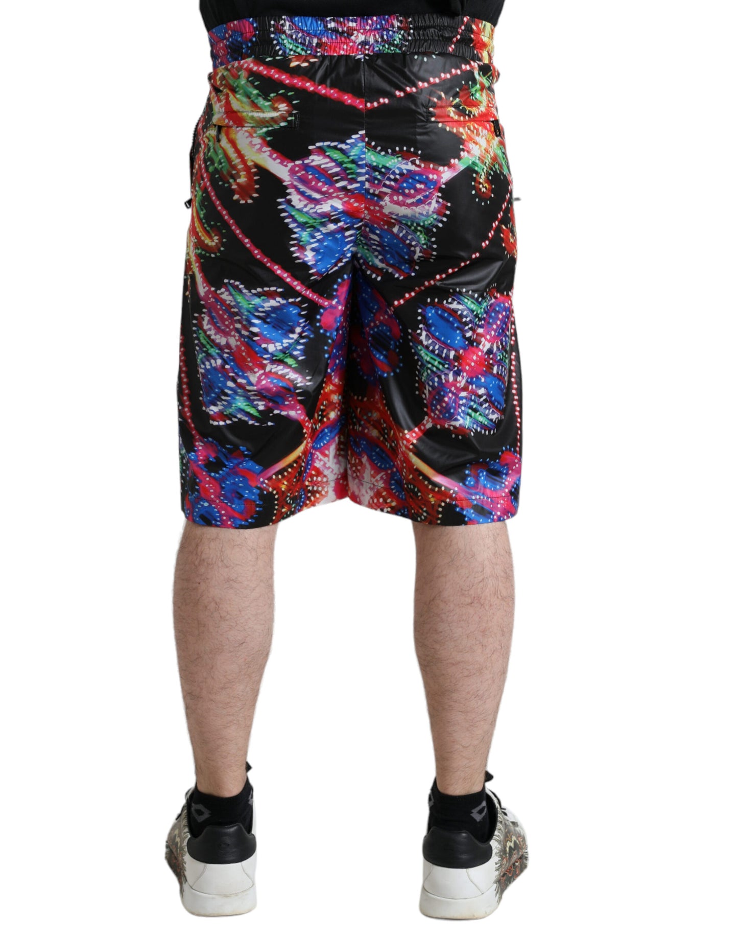 Dolce &amp; Gabbana Multicolor Luminaire Print Men's Bermuda Shorts