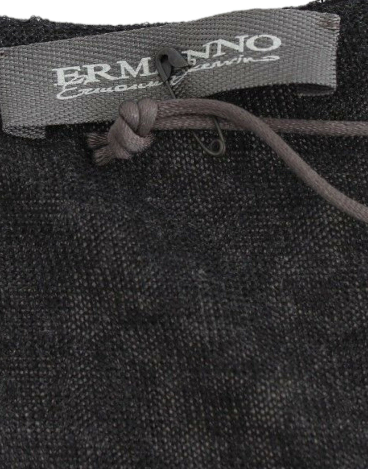 Ermanno Scervino black stretch wool-blend sweater