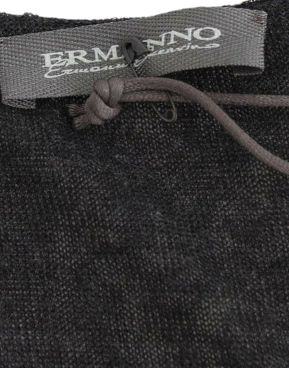 Ermanno Scervino black stretch wool-blend sweater