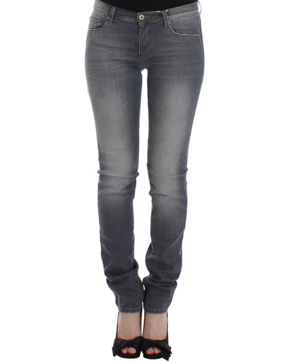 Ermanno Scervino gray cotton stretch jeans