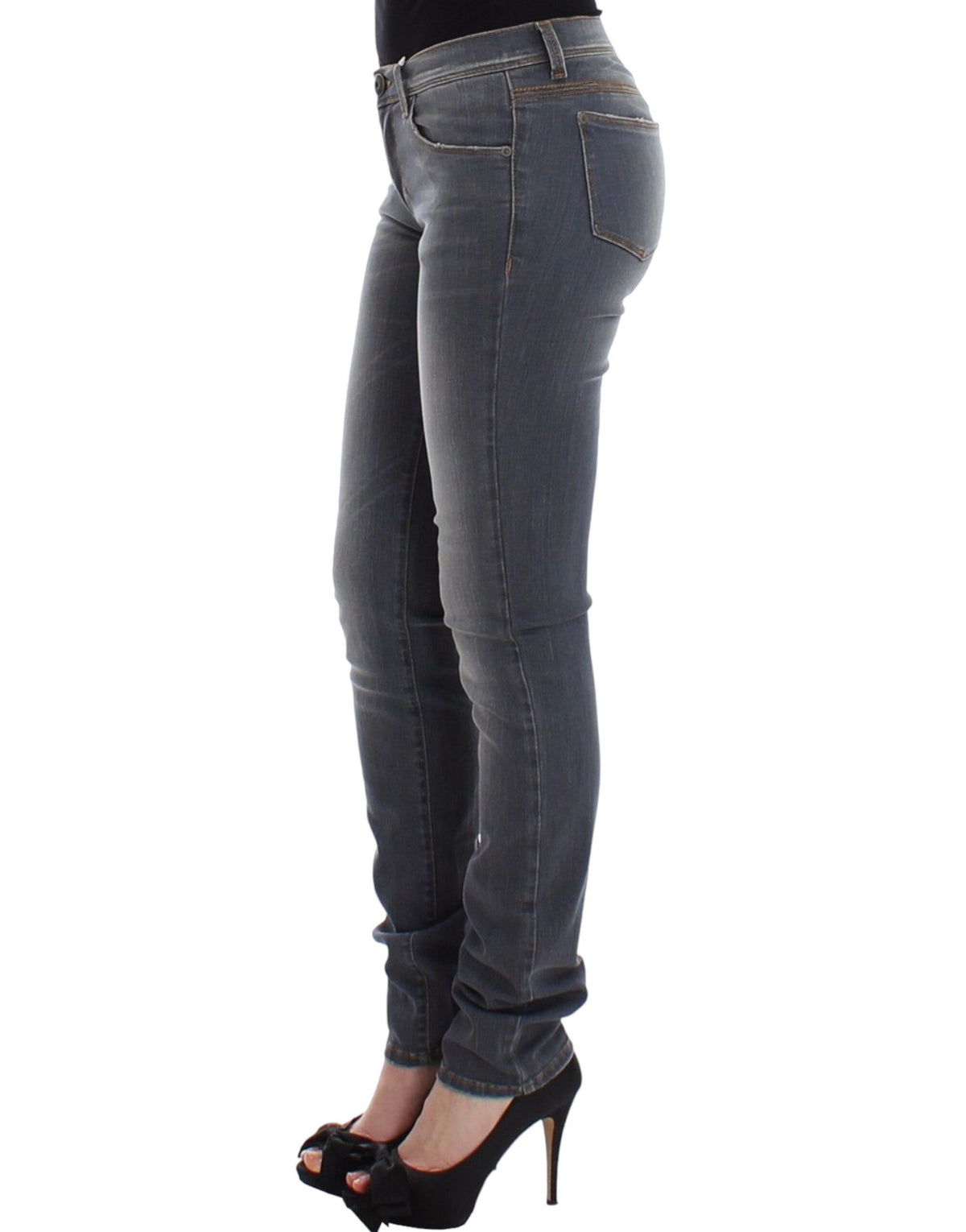 Ermanno Scervino gray cotton stretch jeans