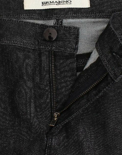 Ermanno Scervino black skinny jeans in cotton and polyester