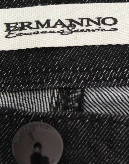 Ermanno Scervino black skinny jeans in cotton and polyester