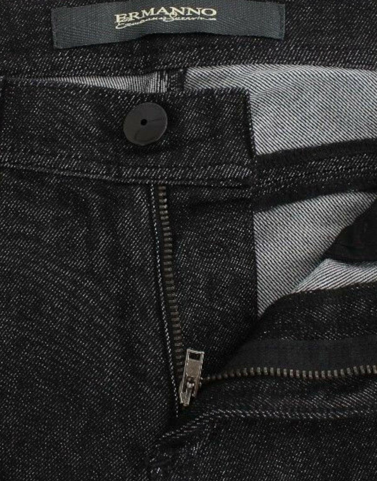 Ermanno Scervino black slim jeans in cotton and polyester